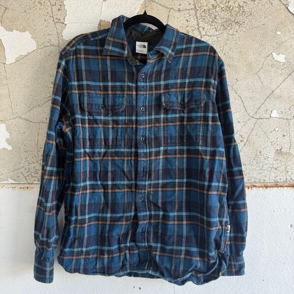 North Face Arroyo Flannel Shirt Men’s L Plaid Long Sleeve Button Down Gorpcore - Picture 1 of 8